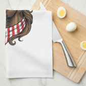 Patriottisch paard hoofd vector shirt ontwerp_1 theedoek (Quarter Fold)