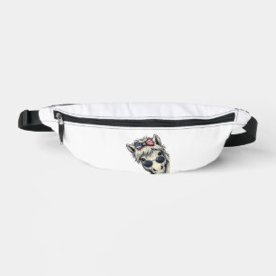 Patriottisch Paard Met Zonnebril Vintage Vector On Heuptasje