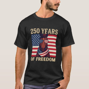 Patriottisch Paard Onafhankelijkheidsdag Vrijheid T-shirt
