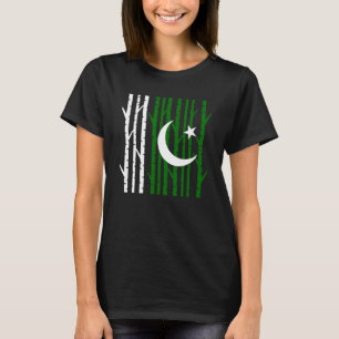 Patriottisch Pakistan Camping Forest Uniek Pakista T-shirt