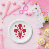 Patriottisch papier bord met de vlag van Florence (Feest)