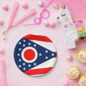Patriottisch papier bord met Ohio vlag (Feest)