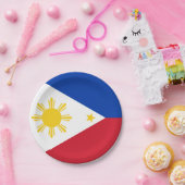 Patriottisch papier bord met vlag van de Filipijne (Feest)