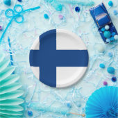 Patriottisch papier bord met vlag van Finland (Feest)