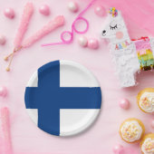 Patriottisch papier bord met vlag van Finland (Feest)