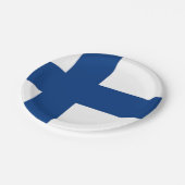 Patriottisch papier bord met vlag van Finland (Gekanteld)