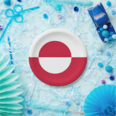 Patriottisch papier bord met vlag van Groenland (Feest)