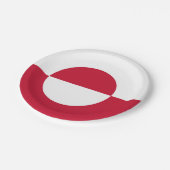 Patriottisch papier bord met vlag van Groenland (Gekanteld)