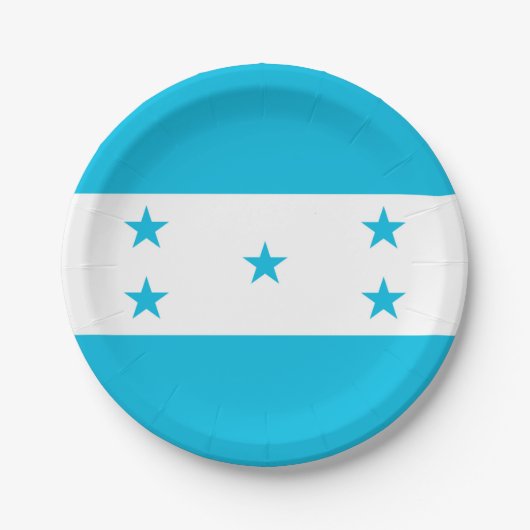 Patriottisch papier bord met vlag van Honduras (Voorkant)