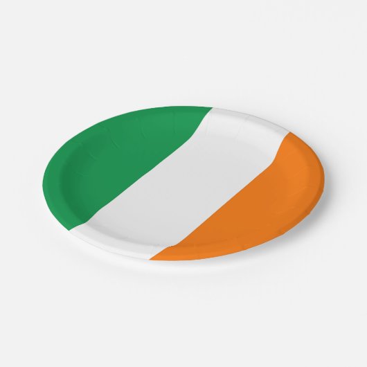Patriottisch papier bord met vlag van Ierland (Gekanteld)