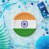 Patriottisch papier bord met vlag van Indië (Feest)