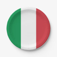 Patriottisch papier bord met vlag van Italië