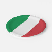 Patriottisch papier bord met vlag van Italië (Gekanteld)