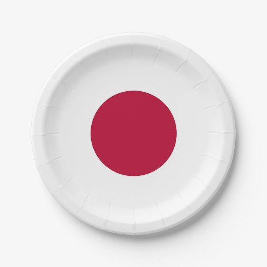 Patriottisch papier bord met vlag van Japan (Voorkant)