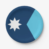 Patriottisch papier bord met vlag van Minnesota, V (Voorkant)