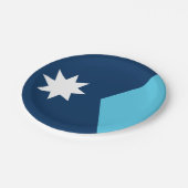 Patriottisch papier bord met vlag van Minnesota, V (Gekanteld)