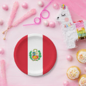 Patriottisch papier bord met vlag van Peru (Feest)