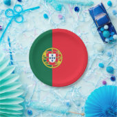 Patriottisch papier bord met vlag van Portugal (Feest)