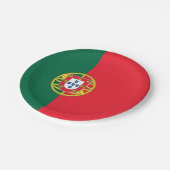 Patriottisch papier bord met vlag van Portugal (Gekanteld)
