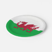 Patriottisch papier bord met vlag van Wales (Gekanteld)