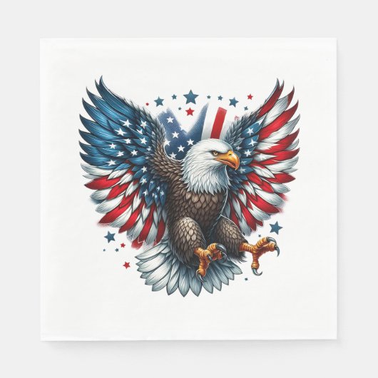 Patriottisch papier Napkins Servet (Voorkant)