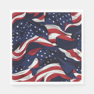 Patriottisch papier Napkins Servet