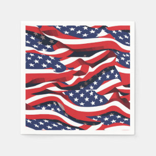 Patriottisch papier Napkins Servet