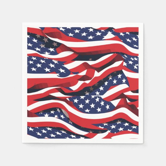 Patriottisch papier Napkins Servet (Voorkant)