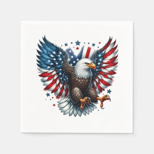 Patriottisch papier Napkins Servet (Voorkant)