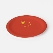Patriottisch papieren bord met Chinese vlag (Gekanteld)