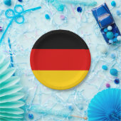 Patriottisch papieren bord met Duitse vlag (Feest)