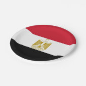 Patriottisch papieren bord met Egyptische vlag (Gekanteld)