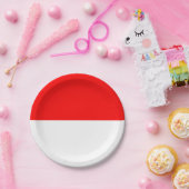 Patriottisch papieren bord met Indonesische vlag (Feest)