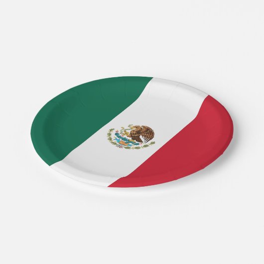 Patriottisch papieren bord met Mexicaanse vlag (Gekanteld)