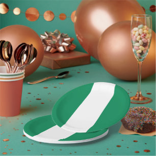 Patriottisch papieren bord met Nigeriaanse vlag