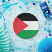 Patriottisch papieren bord met Palestijnse vlag (Feest)