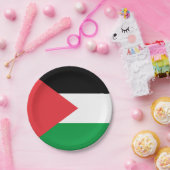 Patriottisch papieren bord met Palestijnse vlag (Feest)