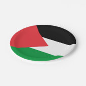 Patriottisch papieren bord met Palestijnse vlag (Gekanteld)