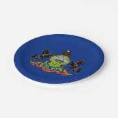 Patriottisch papieren bord met Pennsylvania-vlag (Gekanteld)