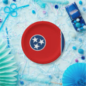 Patriottisch papieren bord met Tennessee vlag (Feest)