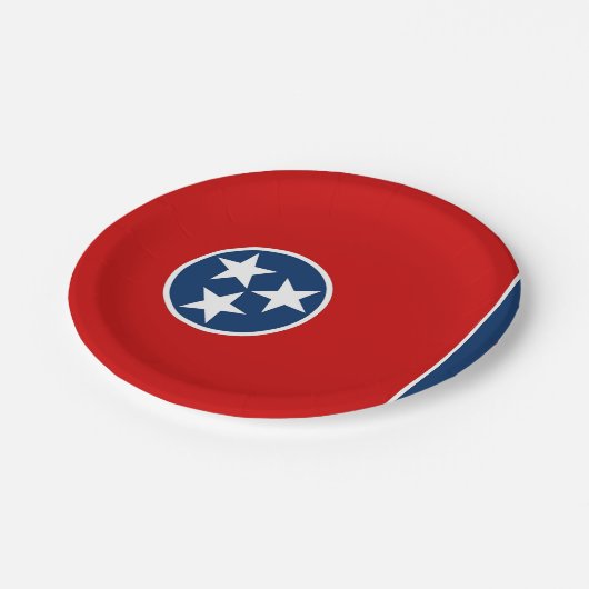 Patriottisch papieren bord met Tennessee vlag (Gekanteld)