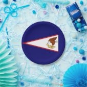 Patriottisch papieren bord met vlag van Amerikaans (Feest)