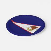 Patriottisch papieren bord met vlag van Amerikaans (Gekanteld)