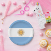 Patriottisch papieren bord met vlag van Argentinië (Feest)