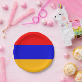 Patriottisch papieren bord met vlag van Armenië (Feest)