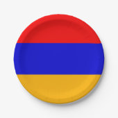Patriottisch papieren bord met vlag van Armenië (Voorkant)