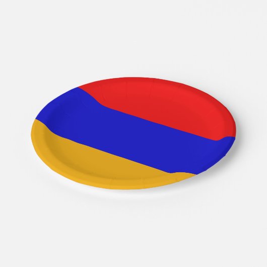 Patriottisch papieren bord met vlag van Armenië (Gekanteld)