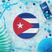 Patriottisch papieren bord met vlag van Cuba (Feest)