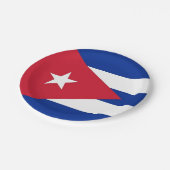 Patriottisch papieren bord met vlag van Cuba (Gekanteld)