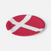 Patriottisch papieren bord met vlag van Denemarken (Gekanteld)
